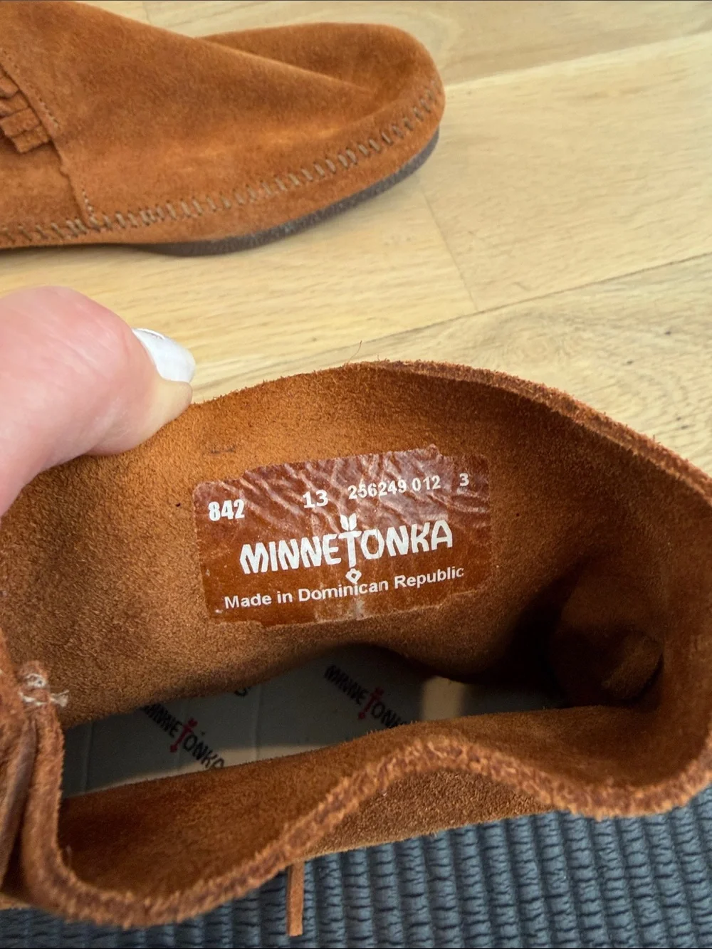 Minnetonka Men's Suede Fringe Chukka Boots - Rust Brown